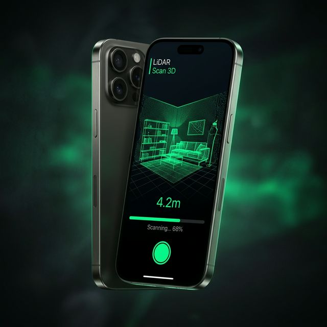 SpaceCraft LiDAR scanning app on iPhone